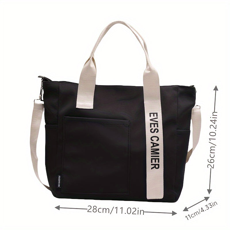 Sophie | Canvas Schultertasche mit mehreren Fächern