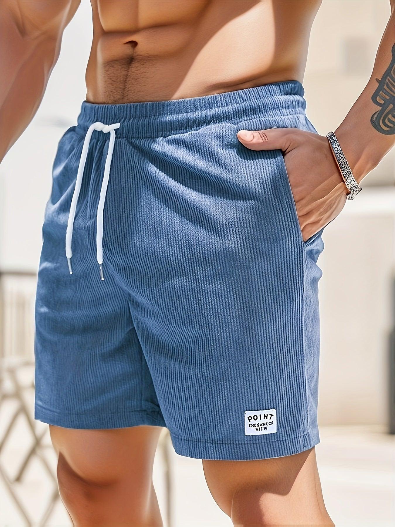  Gelegenheitsshorts von Männern - Elastischer Bund - Leichter atmungsaktiver Stoff - Drawess -Passform-2