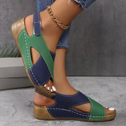 Sunny | Modische Zweifarbige Sandalen - Perfekt für den Sommer