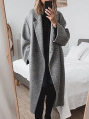 Cely | Bequemer Oversized Mantel mit Doppelknöpfen