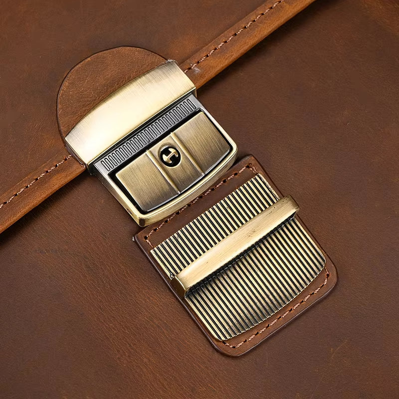 Daniel | Herren Leder Crossbody Messenger Laptoptasche Reisetasche