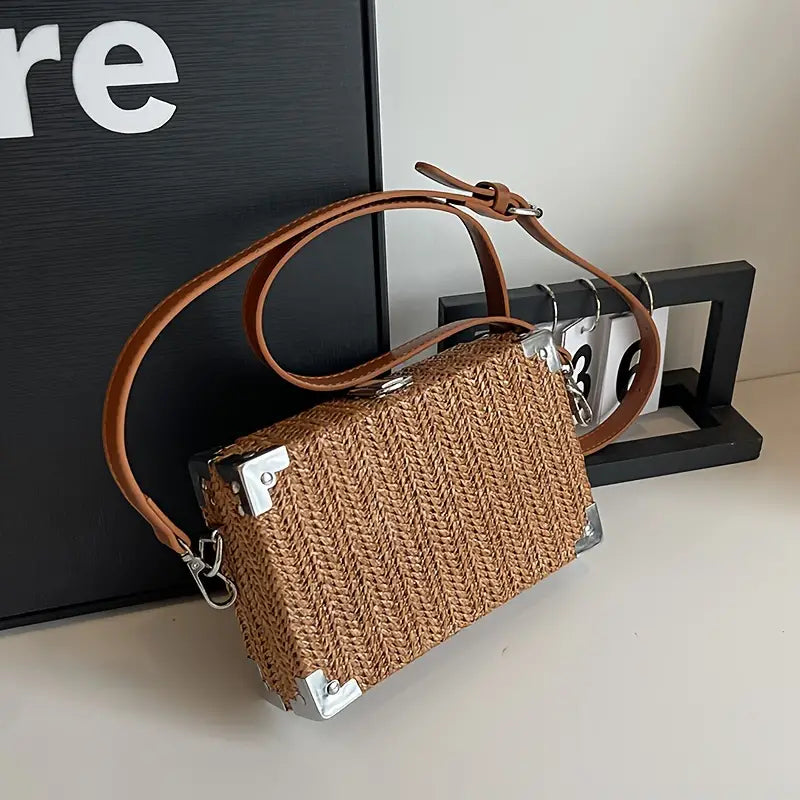 Lena | Damenmodische Geflochtene Schultertasche