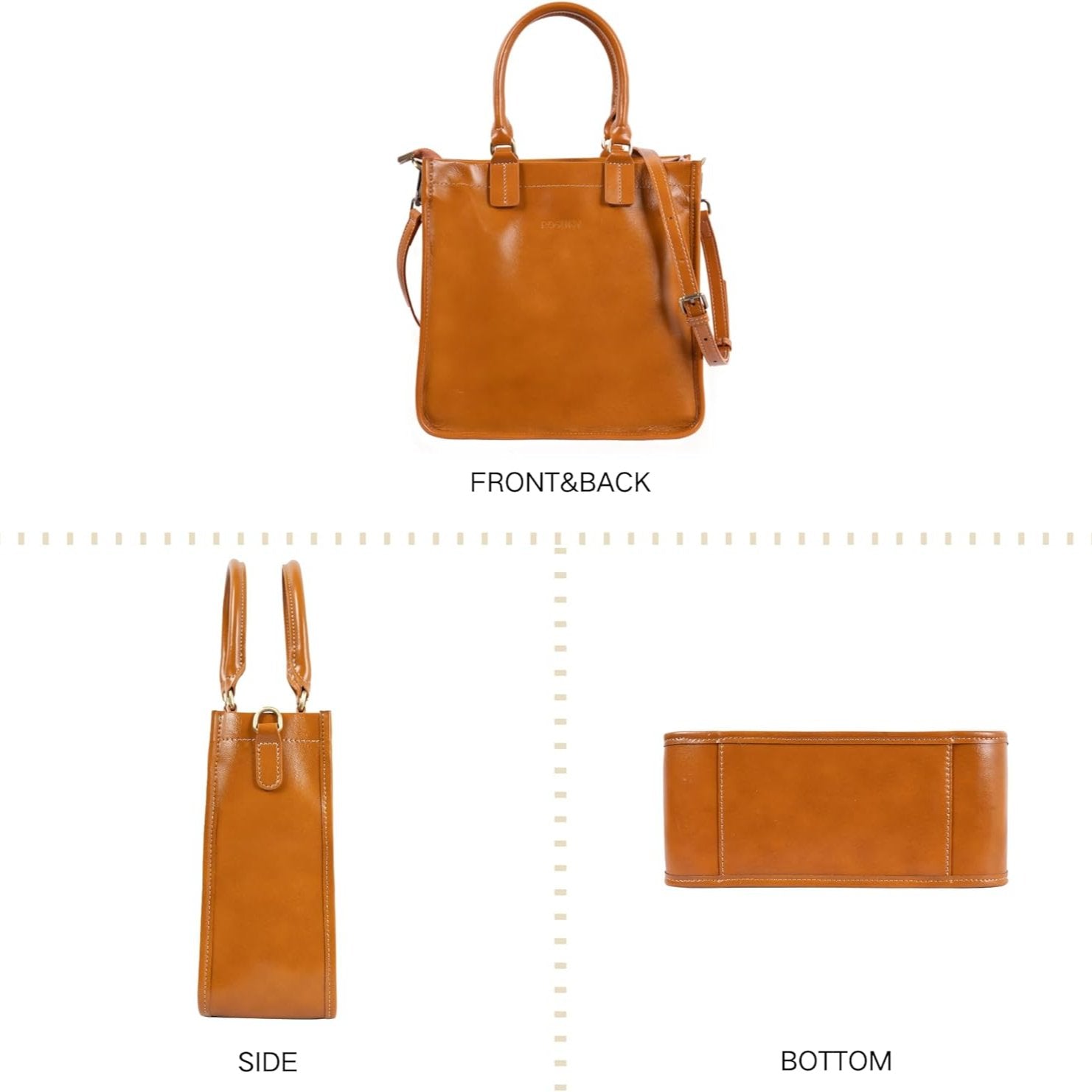 Olivia | Vintage Quadratische Crossbody Sling Handtasche