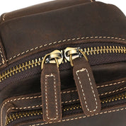 Mason | Herren Retro Echte Ledertasche Anti-Diebstahl Umhängetasche Brusttasche