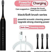 Freshsonic - 5 -Modi Elektrische Zahnbürste mit Whitening & Reisekoffer