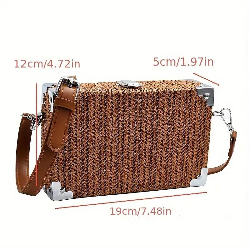 Lena | Damenmodische Geflochtene Schultertasche