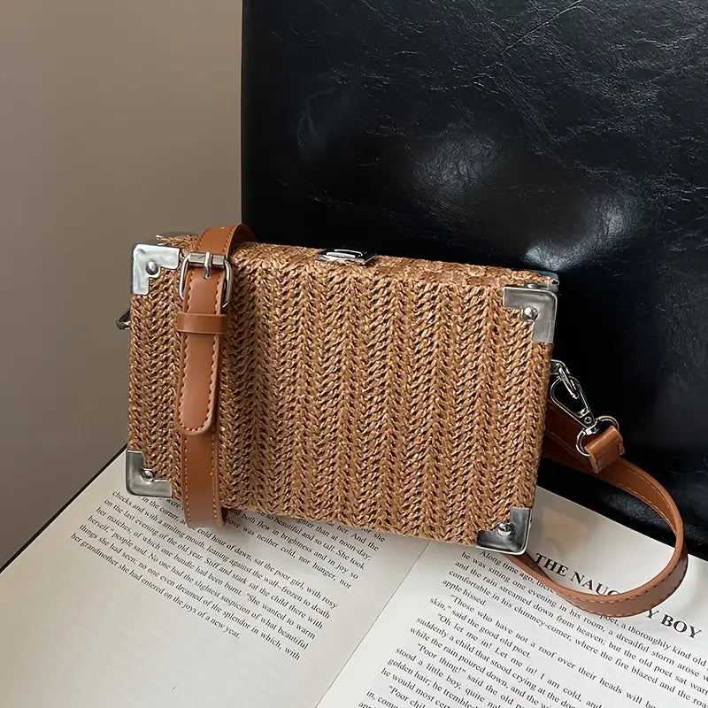 Lena | Damenmodische Geflochtene Schultertasche