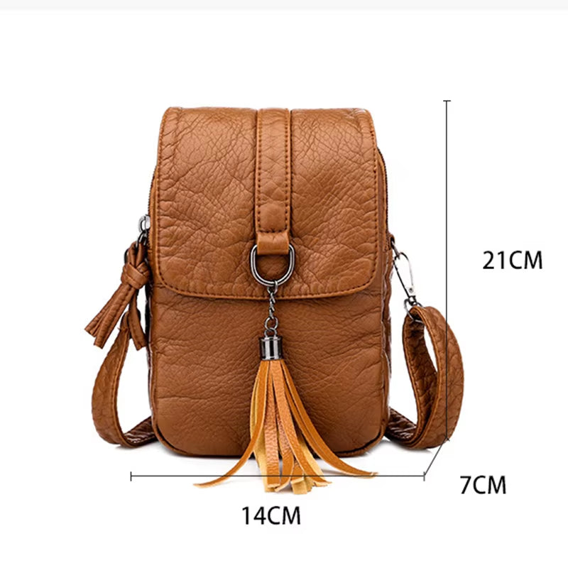 Lena | Vegane Kleine Ledertasche