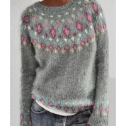 Brigitt | Eleganter Damen Strickpullover mit Wärmendem Winterdesign