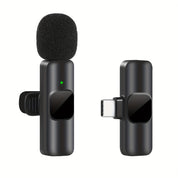 Wireless Lavalier-Mikrofon für Videoaufnahmen und Live-Streaming-Kompaktes Design mit hoher Klangqualität und USB-C-Verbindung-1