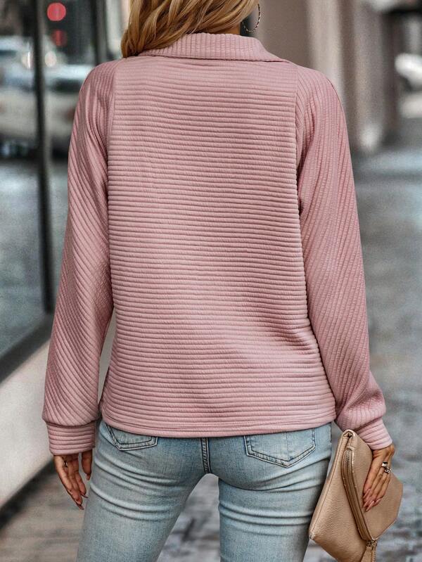 LEAH | Trendy V-Ausschnitt Pullover