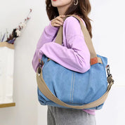 Lars | Retro Canvas Große Umhängetasche und Schultertasche