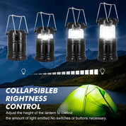 Wiederaufladbare LED -Notleuchten - faltbare Lampe mit verstellbarer Helligkeit für den Einsatz im Freien und des Stromausfalls-3