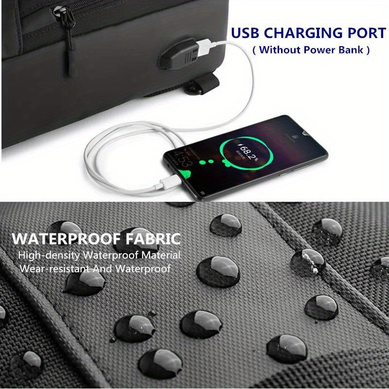 Max | Wasserdichte Schultertasche mit mehreren Fächern
