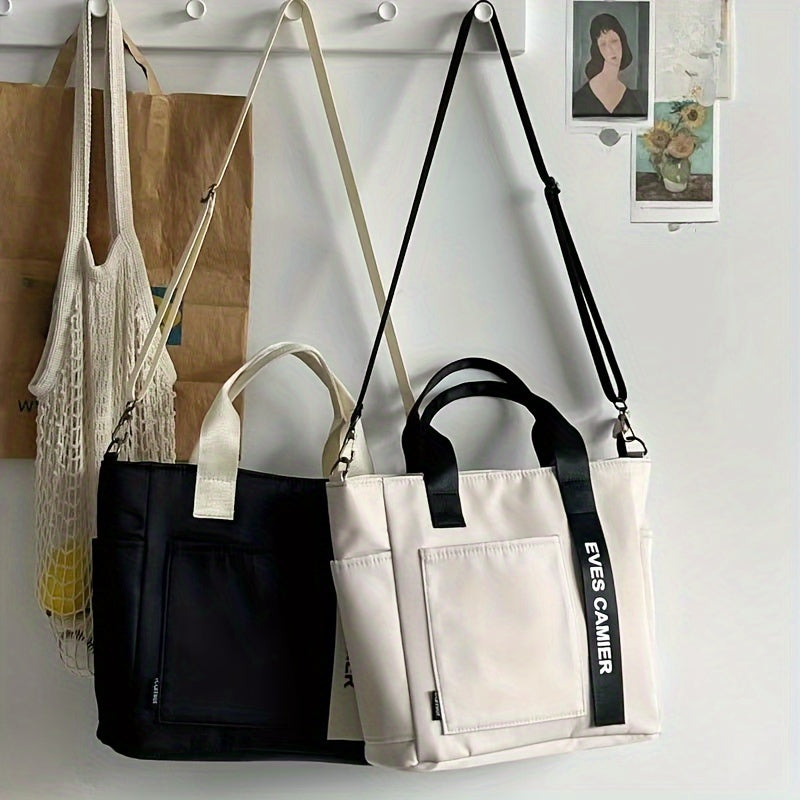 Sophie | Canvas Schultertasche mit mehreren Fächern