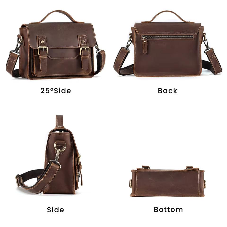 Oliver | Herren Casual Leder Crossbody Umhängetasche
