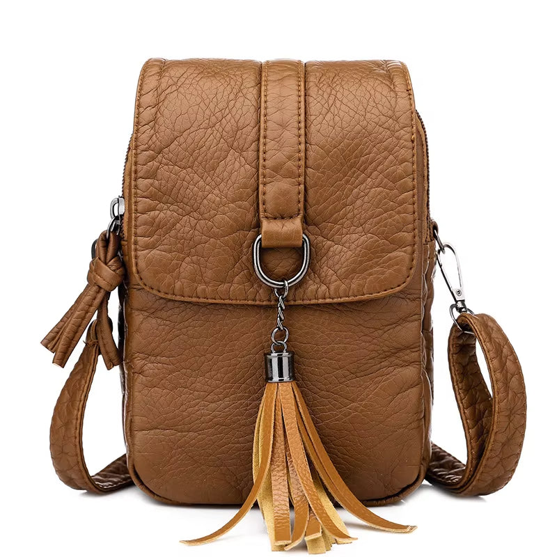 Lena | Vegane Kleine Ledertasche