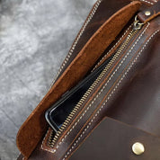 Zion | Retro Crazy Horse Leder Crossbody Sling Reisetasche