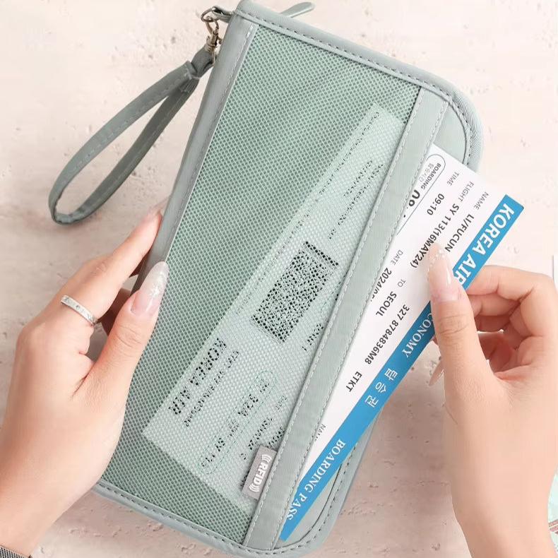 Kya | Reisewallet mit großem Fassungsvermögen und RFID-Schutz für Pässe