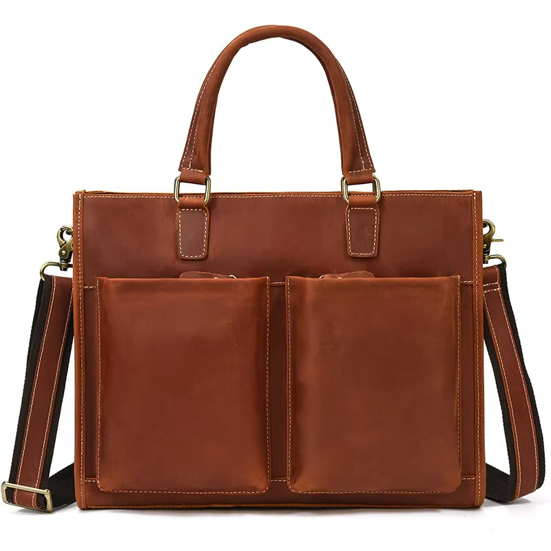 Jack | Herren Vintage Leder Reise Crossbody Messenger Handtasche