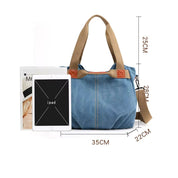 Lars | Retro Canvas Große Umhängetasche und Schultertasche