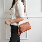 Isla | Damen Kleine Vegan Leder Crossbody Sling Tasche
