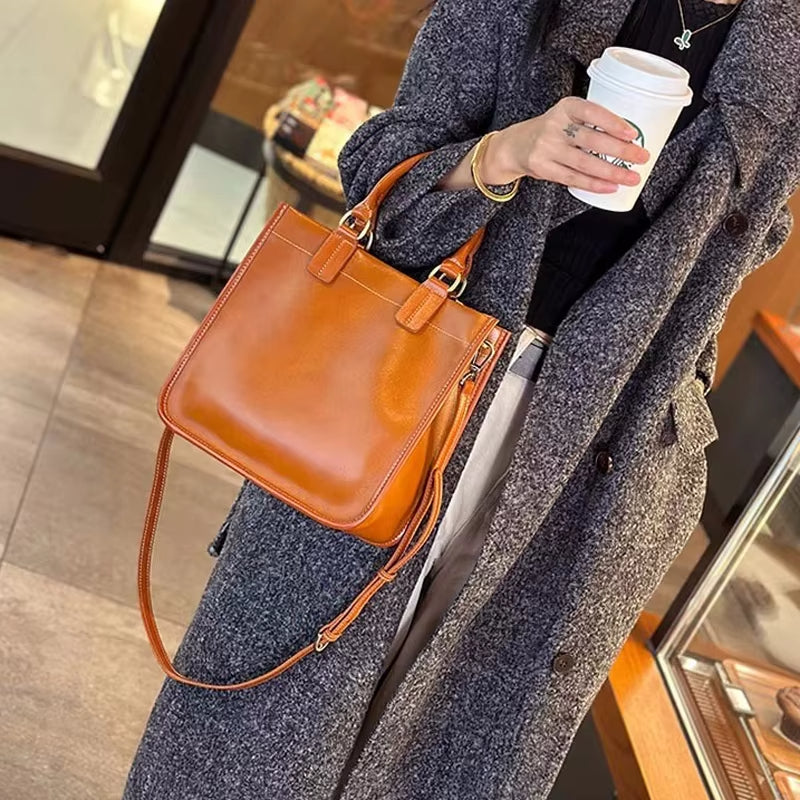 Olivia | Vintage Quadratische Crossbody Sling Handtasche