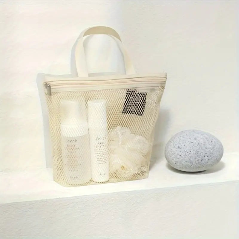 Eliza | Leichter Mesh Kulturtasche für die Dusche