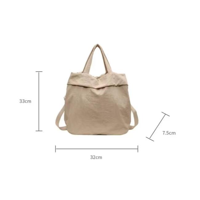 Luna | Große Kapazität Multi-Pocket Nylon Umhängetasche
