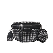Mila | Stilvolle Strass Damen Hüft- und Schultertasche