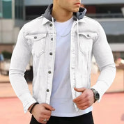 Fabian | Stylische Jeansjacke mit Kapuze für Herren