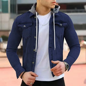 Fabian | Stylische Jeansjacke mit Kapuze für Herren