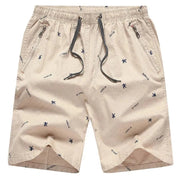  Gelegenheitsshorts von Männern - atmungsaktive Baumwollmischung - Entspannte Passform - Knielänge - Reißverschlusspocke-3