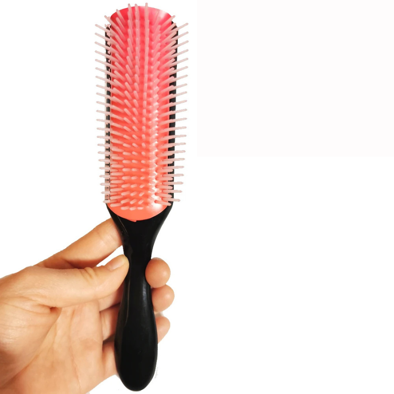 Curlease - 9 -Reihen -Entspannungsbürste für gerades und lockiges Haar-3