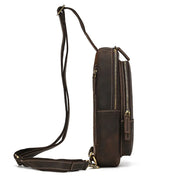 Mason | Herren Retro Echte Ledertasche Anti-Diebstahl Umhängetasche Brusttasche