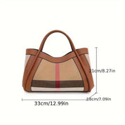 Sophia | Damen Leder Patchwork Große Crossbody Handtasche