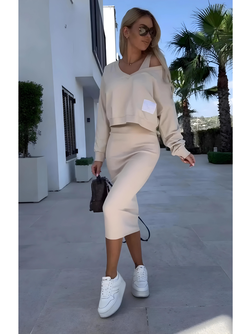 Claires Ultimatives Gemütliches Kleid und Pullover Duo
