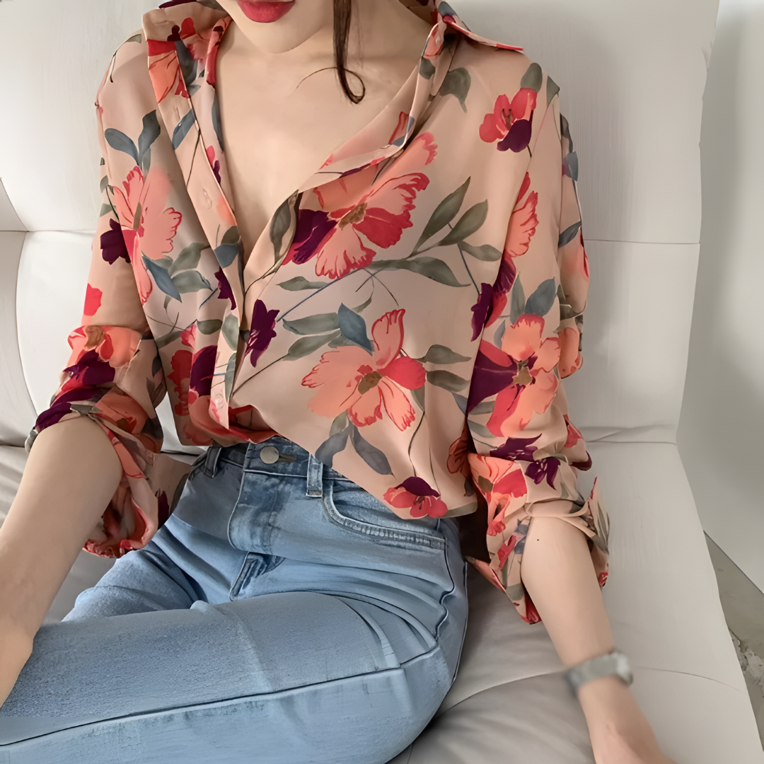 FEMININES | Buntes Luxus-Chemisier