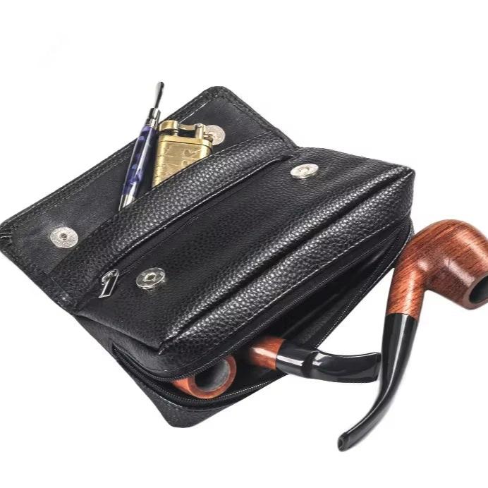 Kya | Tragbare PU-Leder Reisebrieftasche