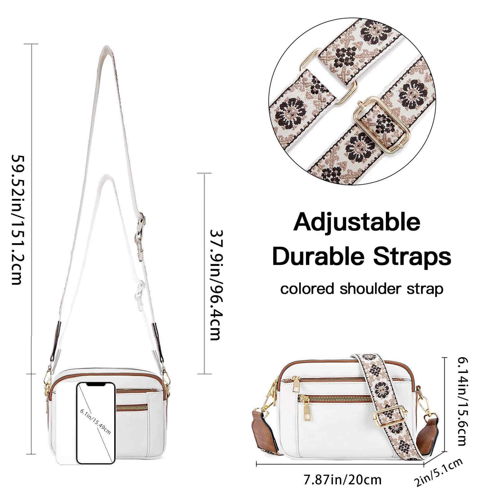 Mila | Luxe PU Leder Umhängetasche für modebewusste Frauen