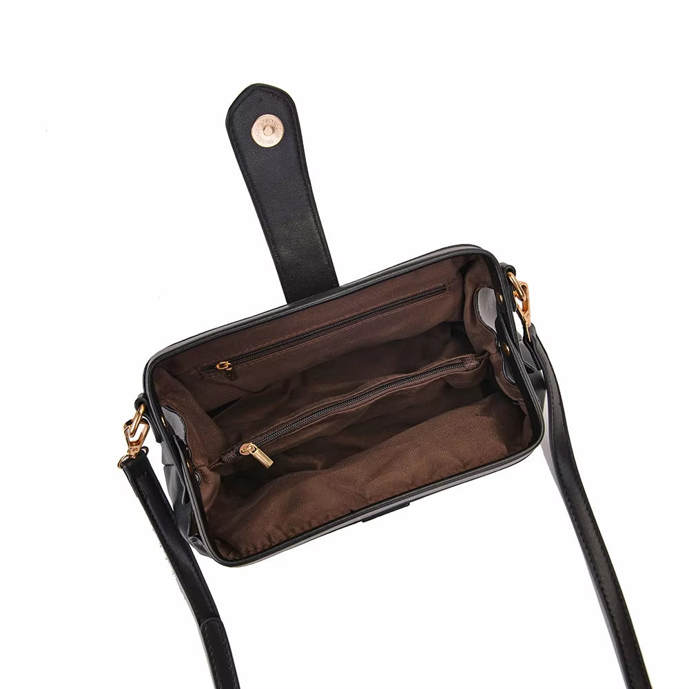 Efeu | Vintage Leder Kleine Umhängetasche