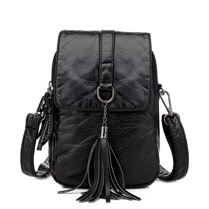 Lena | Vegane Kleine Ledertasche