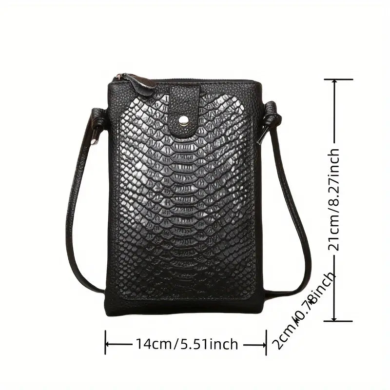 Zara | Krokodilmuster Kleine Crossbody Sling Tasche
