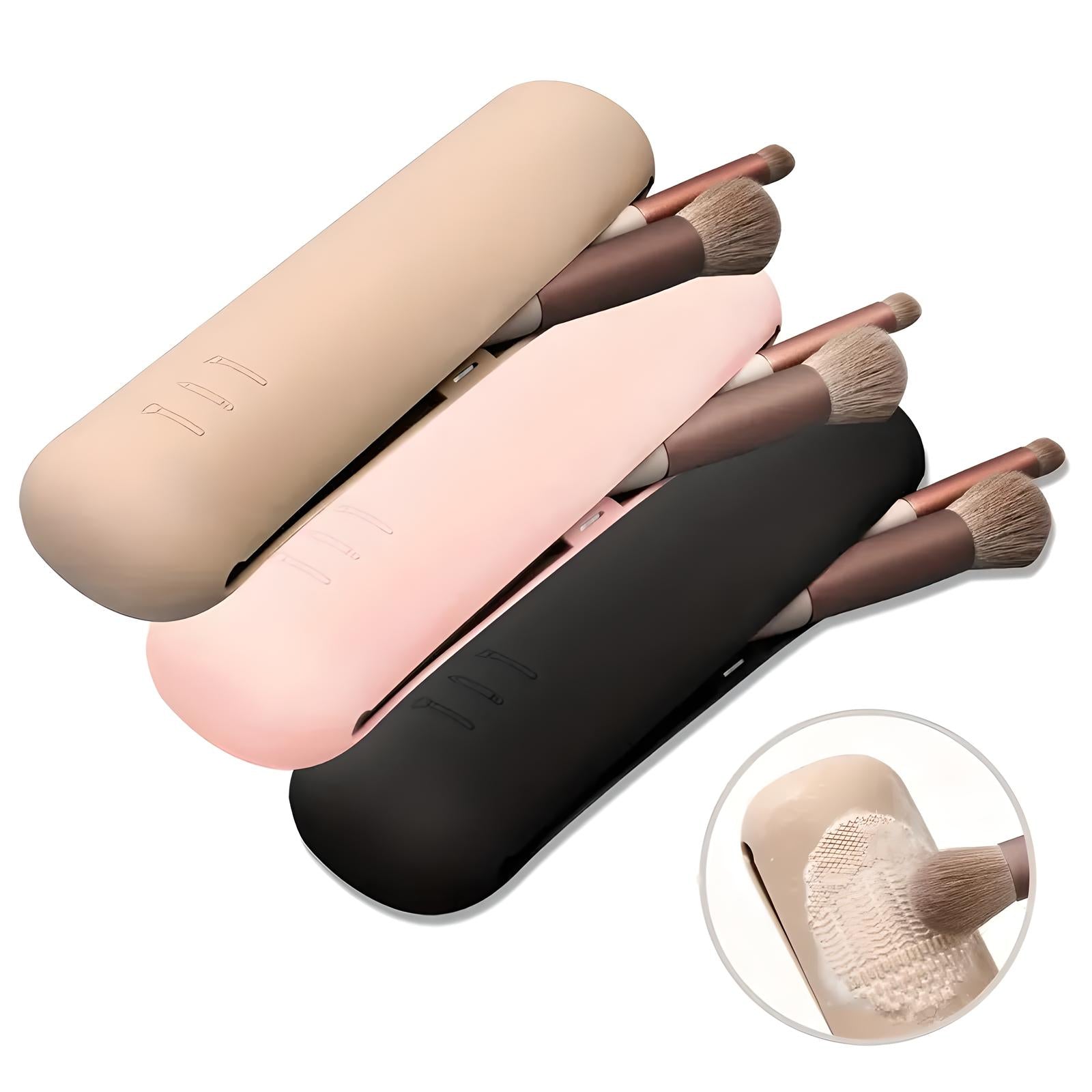 Isla | 3-teilige Make-up-Pinsel-Etui-Tasche Set