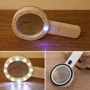 30x optischer Lupe mit LED -Licht 7