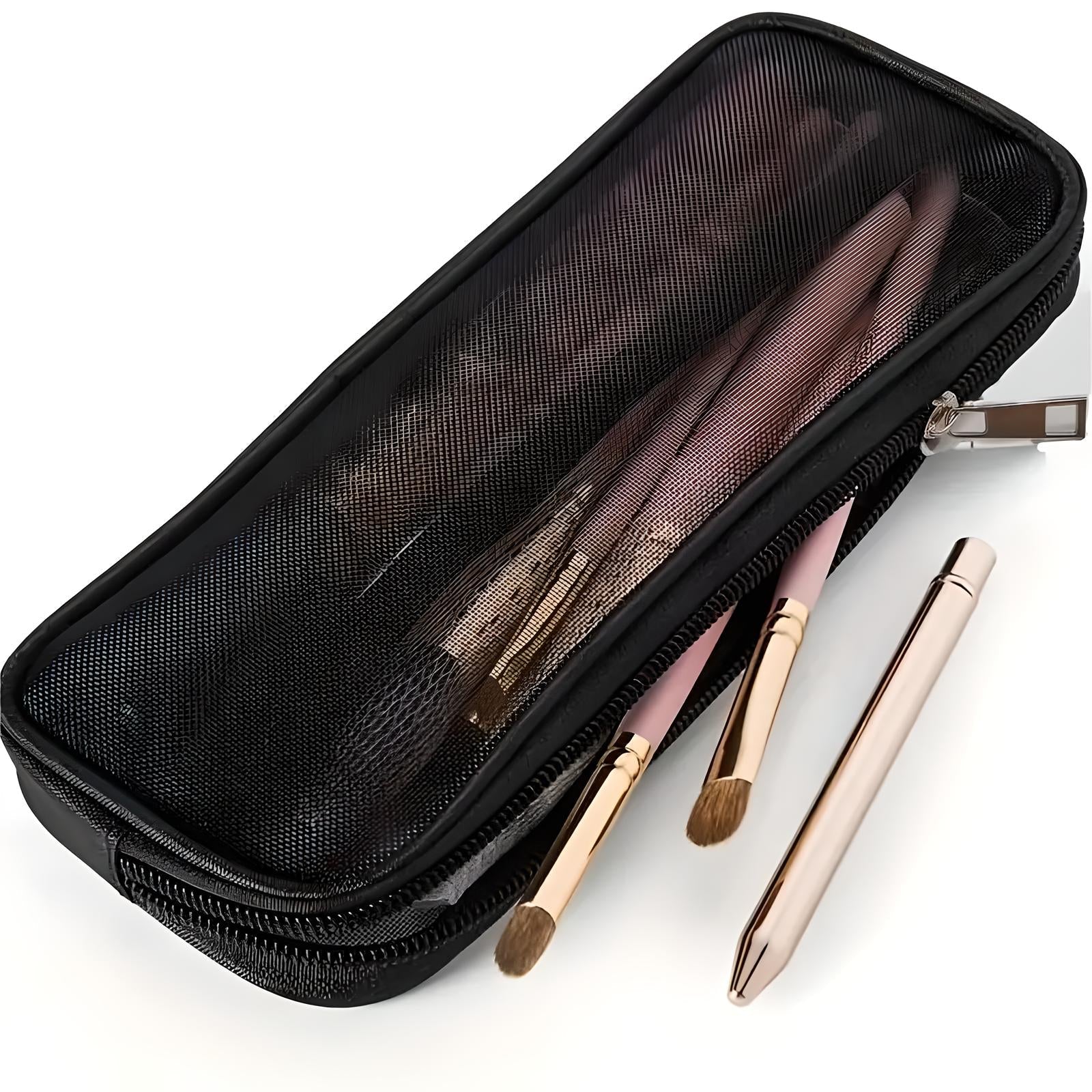 Celia | Atmungsaktive Mesh-Design Pinsel Tasche