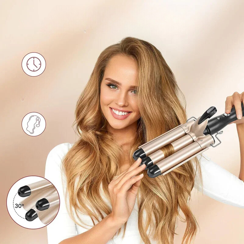 Curlflex - Dreier Barrel Keramik Haarrechler-5