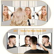 Glamaura - rotierender 3 -seitiger Spiegel zum Styling-3