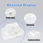 Ensley | Elegantes, Praktisches und Organisiertes Transparente Taschen-Set