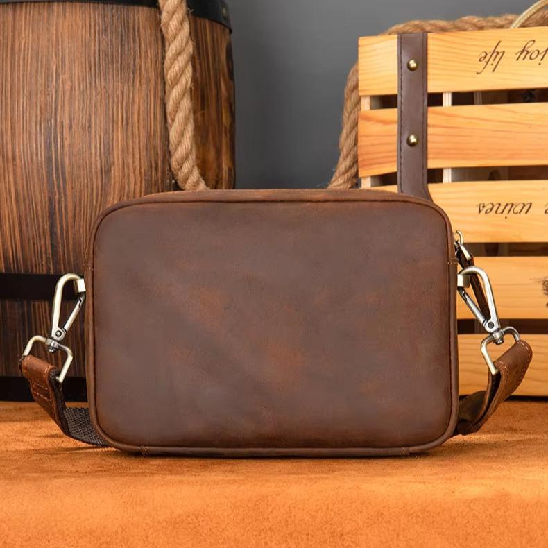 Ethan | Premium Rinderleder Leren Crossbody Sling Tasche